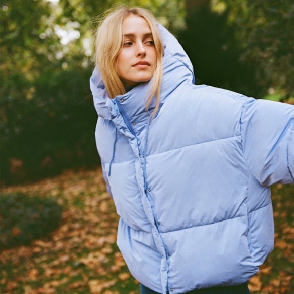 Zara Jackets & Blazers - Viral blue zara puffer coat